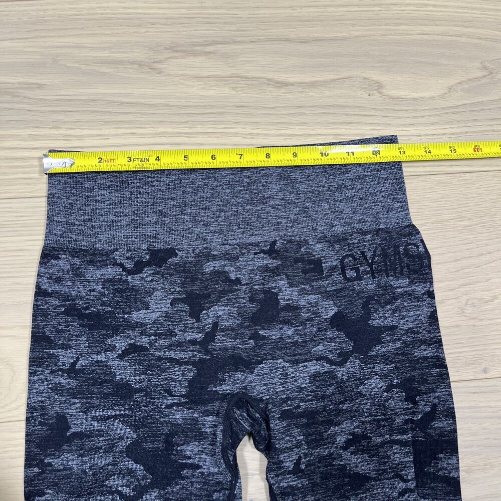 Gymshark Women’s Adapt Camo Seamless Leggings Black Grey - Picture 4 of 10